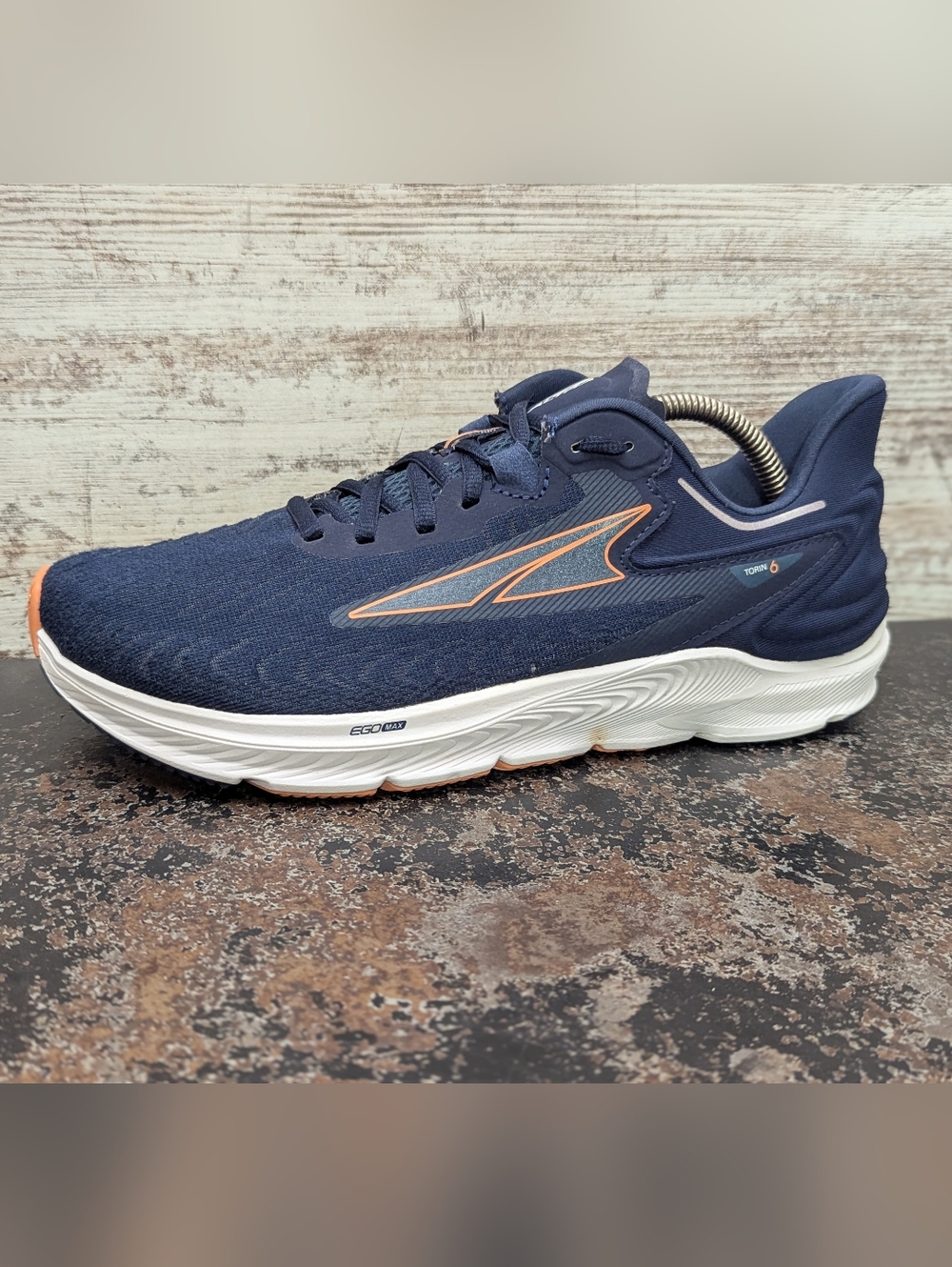 Womens Altra Torin 6 Running Shoes Sz 10 Used Natural Foot Shape Navy Blue